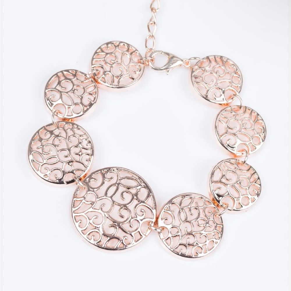 Paparazzi Bracelet ~ Dream WHIRL - Rose Gold